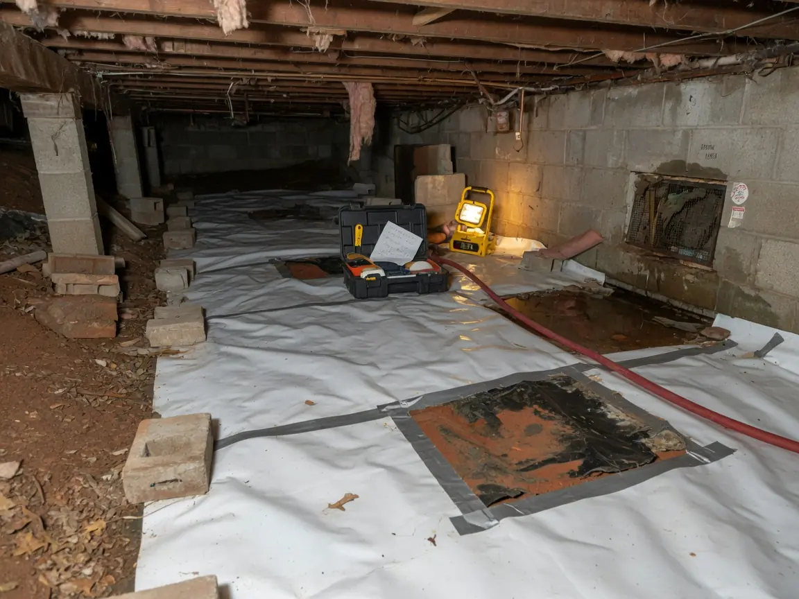 Crawl space repair in Jenks, OK
